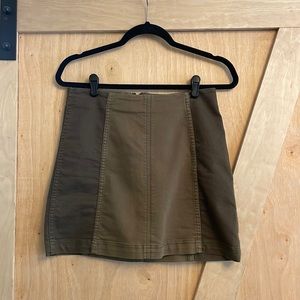 Free People Modern Femme Two-Toned Mini Skirt